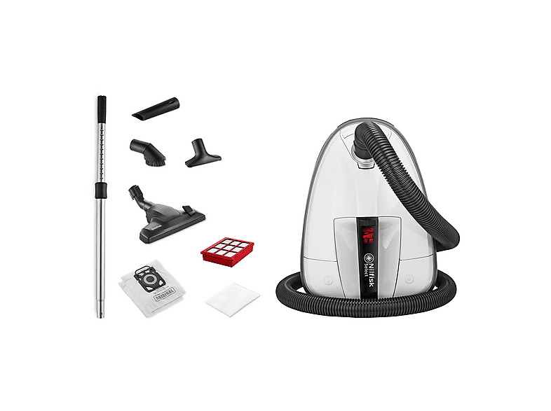 NILFISK SELECT ALLERGY 650 W Zylinder-Vakuum Staubsauger, maximale Leistung: 650 Watt, Weiß)