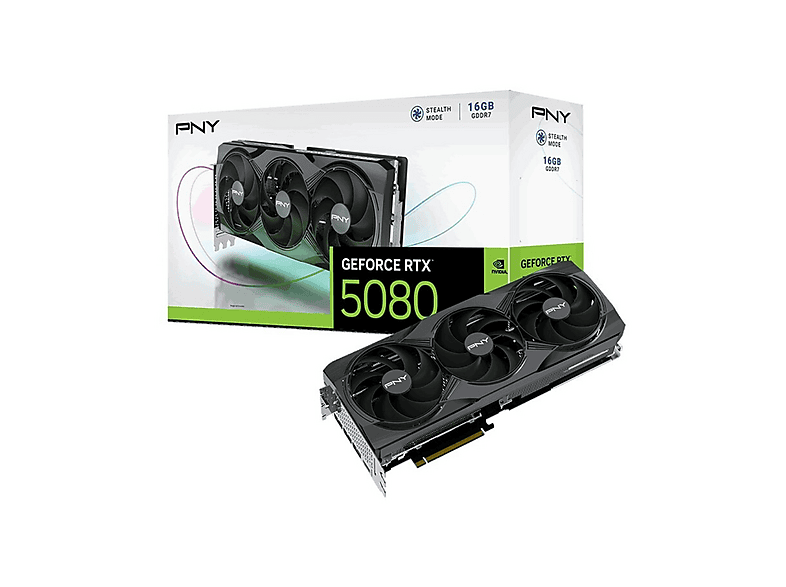 PNY GeForce RTX 5080 Triple Fan (NVIDIA, Grafikkarte)