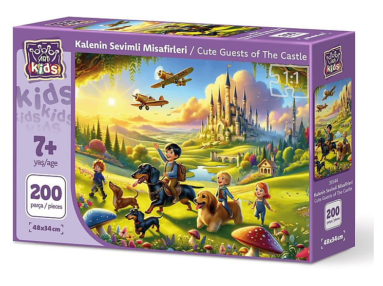 ART PUZZLE Art Çocuk Kalenin Sevimli Misafirleri 200 Parça Puzzle
