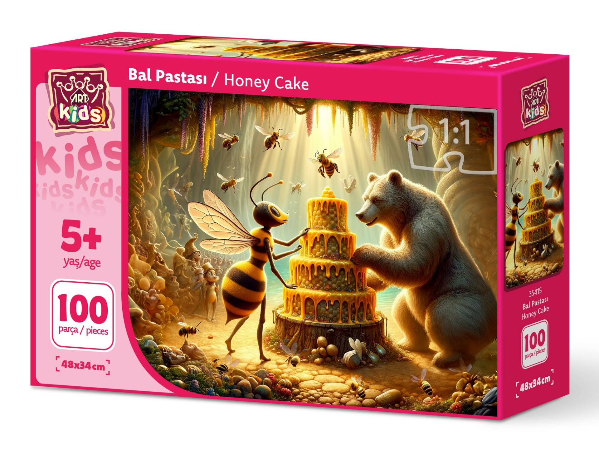 ART PUZZLE Art Çocuk Bal Pastası 100 Parça Puzzle