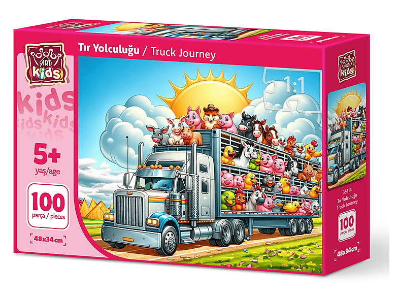 ART PUZZLE Art Çocuk Tır Yolculuğu 100 Parça Puzzle