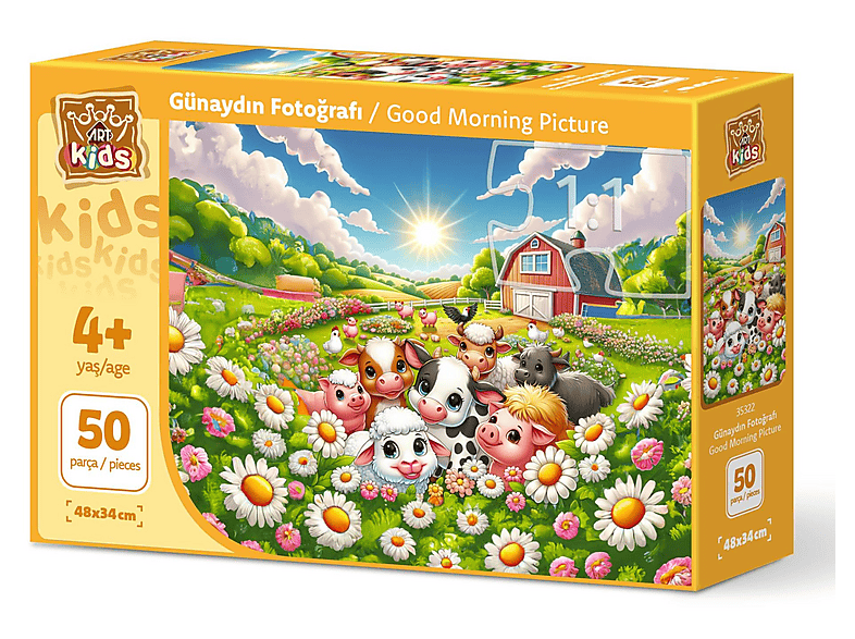 ART PUZZLE Art Çocuk Günaydın Fotoğrafı 50 Parça Puzzle