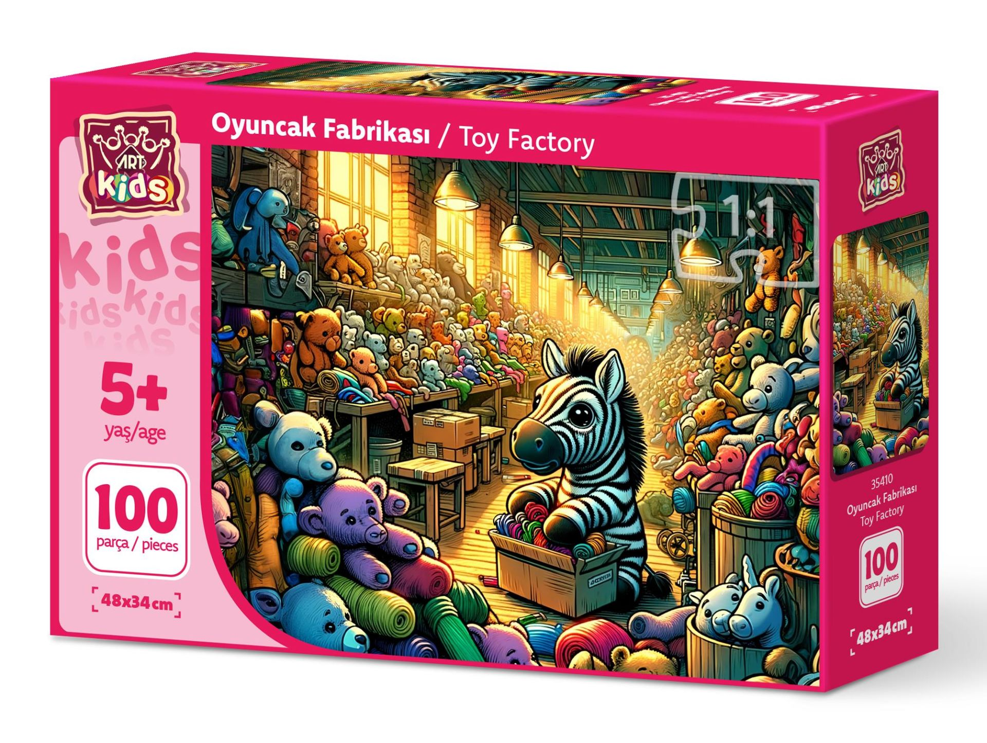 ART PUZZLE Art Çocuk Oyuncak Fabrikası 100 Parça Puzzle