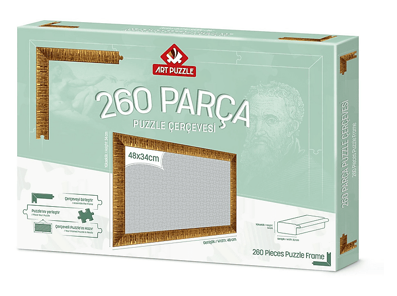 ART PUZZLE 260 Parça Demonte Altın Puzzle Çerçevesi Fiyat