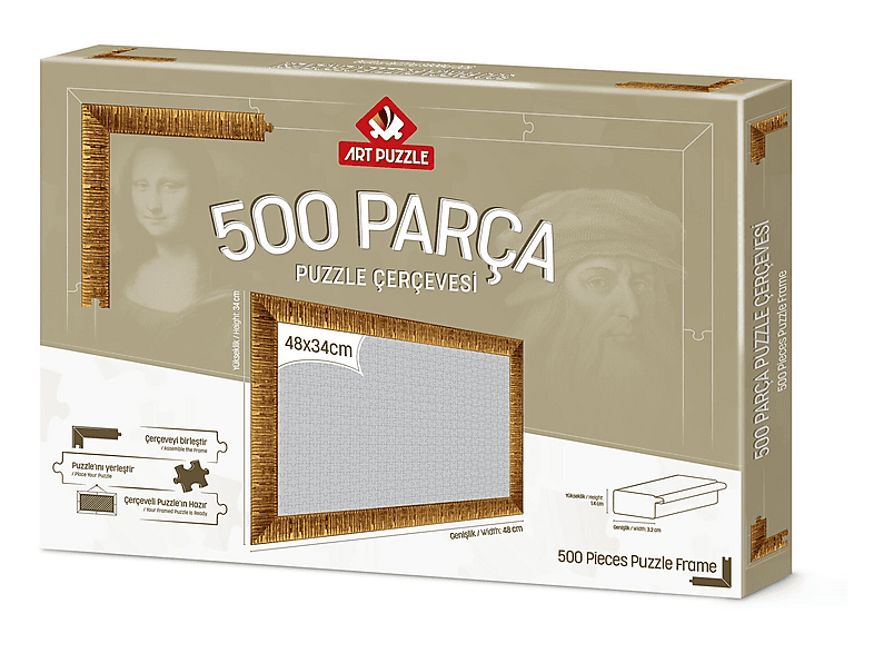 ART PUZZLE 500 Parça Demonte Altın Puzzle Çerçevesi