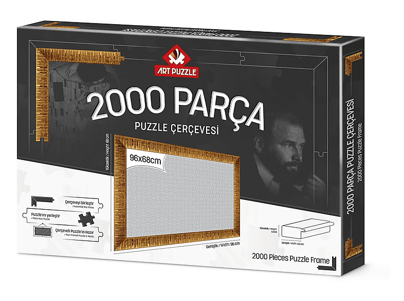 ART PUZZLE 2000 Parça Demonte Altın Puzzle Çerçevesi