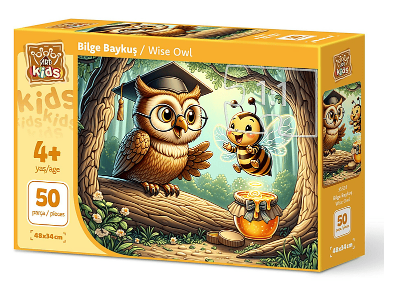 ART PUZZLE Art Çocuk Bilge Baykuş 50 Parça Puzzle