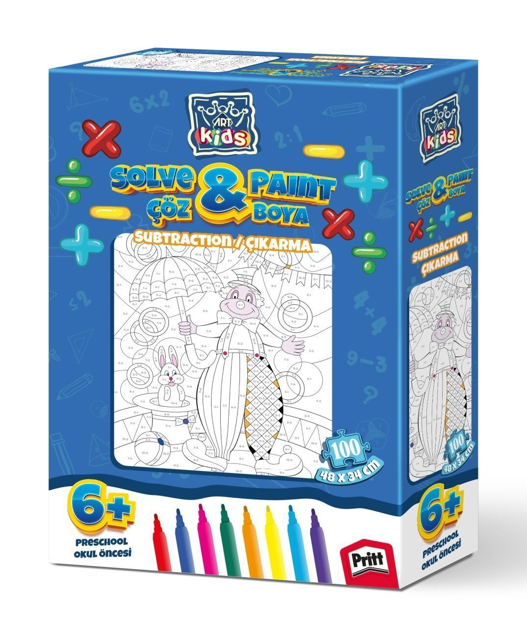 ART PUZZLE Çöz Boya Çıkarma Puzzle