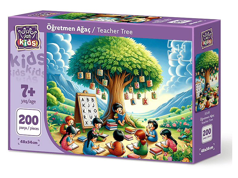 ART PUZZLE Art Çocuk Öğretmen Ağaç 200 Parça Puzzle