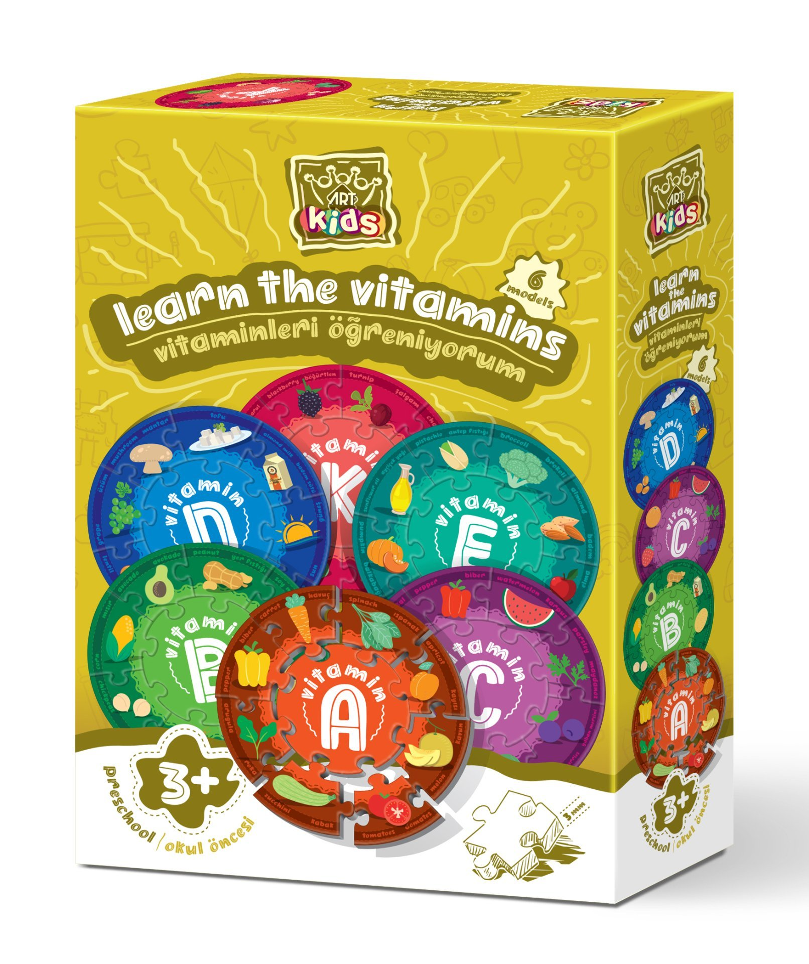 ART PUZZLE Vitaminleri Öğreniyorum Puzzle