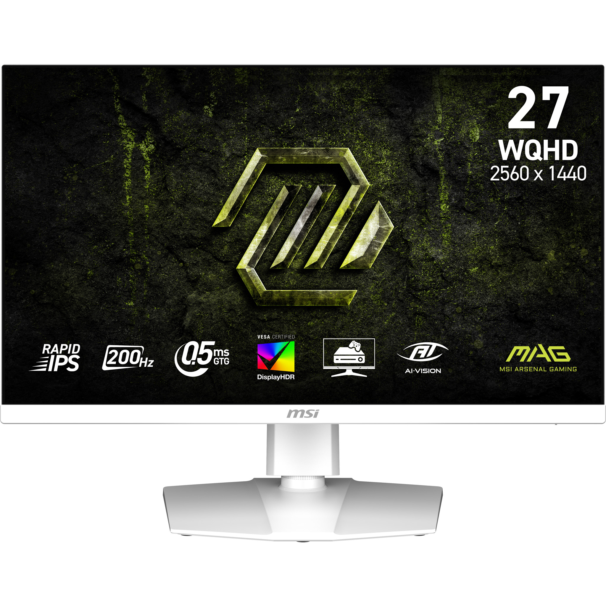 MSI MAG 274QRFW E20 2560x1440 200Hz HDMI DP HDR 400 G-Sync Compatible Rapid IPS 27 inç WQHD 0,5 ms Gaming Monitör Beyaz