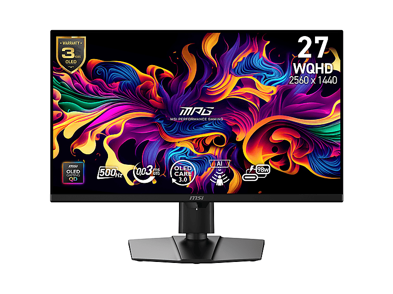 パソコン MSI MPG 271QR QD-OLED X50 Adaptive Sync Pivot 26,5 inç WQHD 1 ms