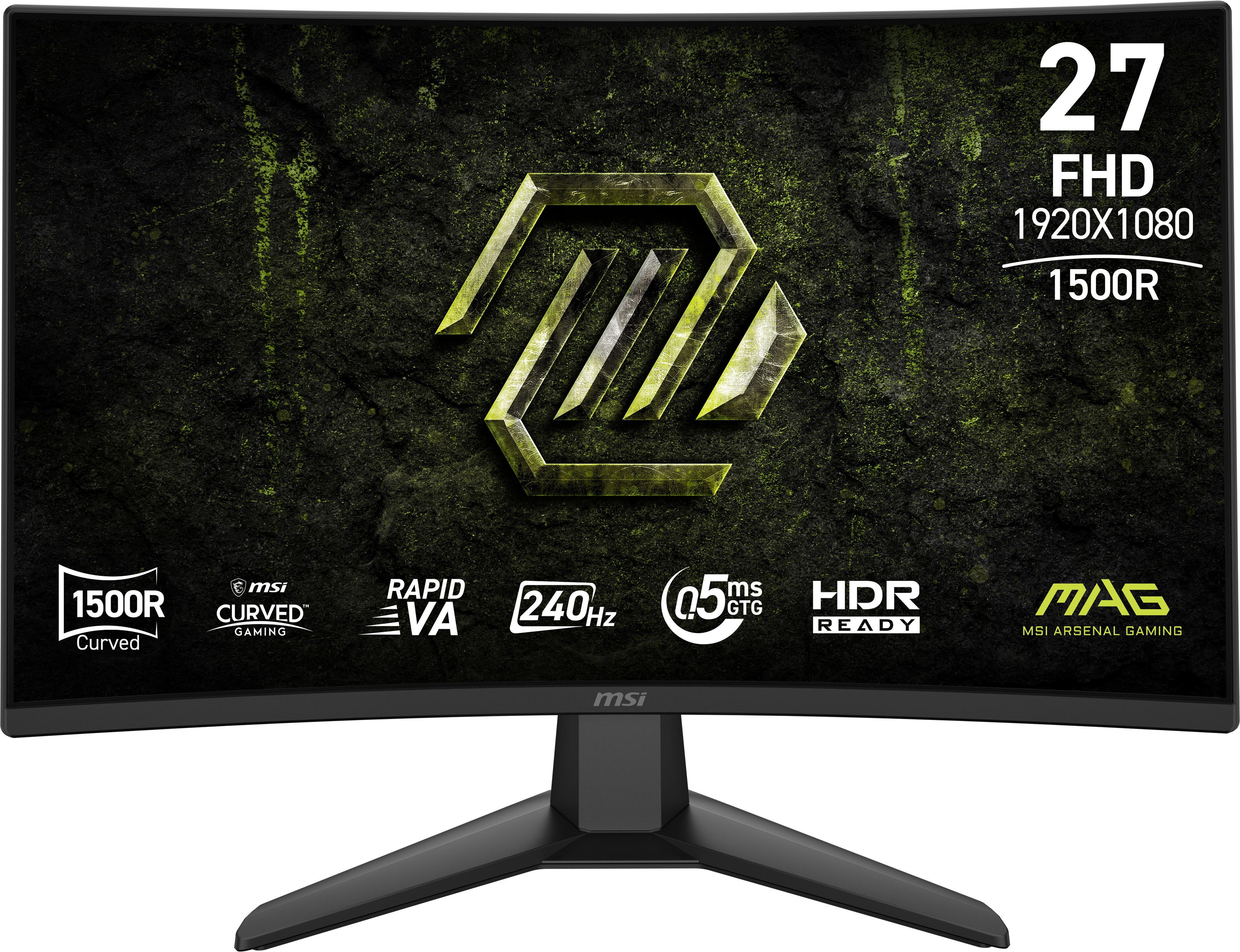 MSI MAG 274CF X24 27 inç Full-HD 0,5 ms Gaming Monitör Siyah