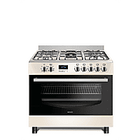 MediaMarkt WIGGO WO-E909R(CX) Fornuis - Gas - Gas / Netvoeding - Breedte 90 cm aanbieding