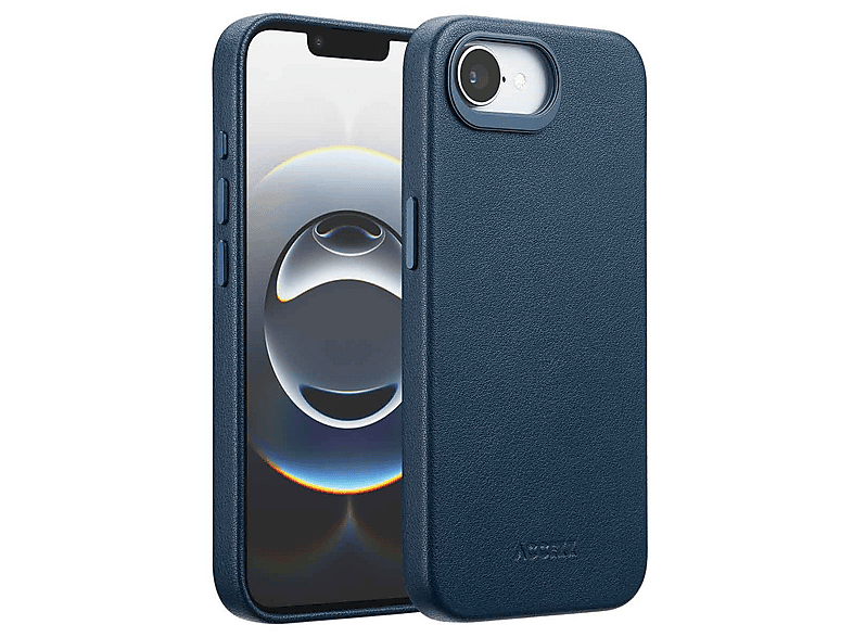 ACCEZZ MagSafe Leather Backcover, Backcover, Apple, iPhone 16e, Blau ...
