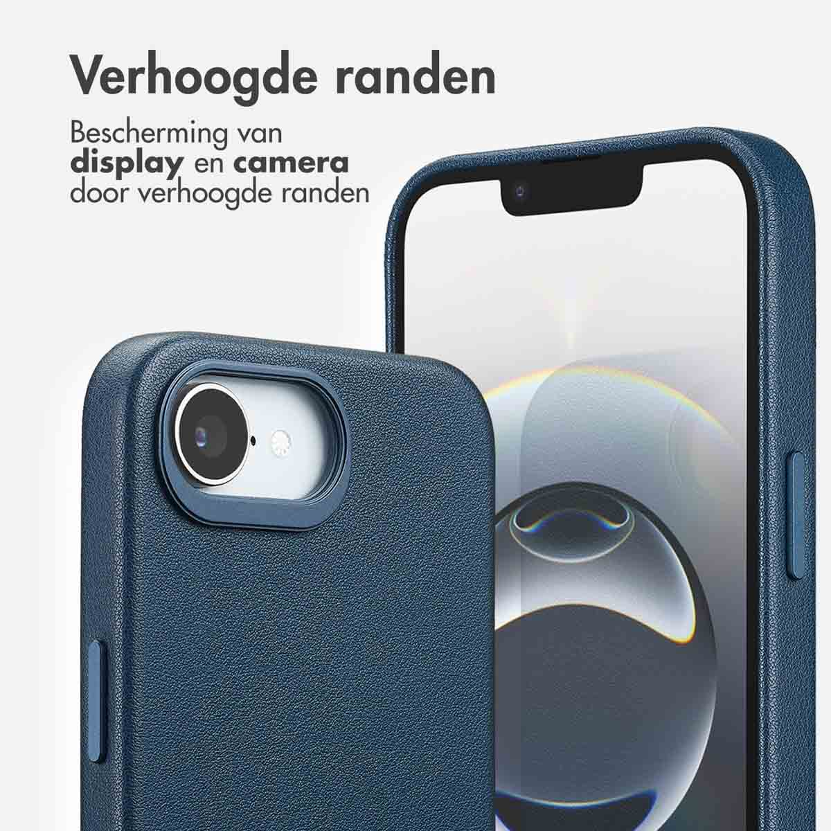 ACCEZZ MagSafe Leather Backcover, Backcover, Apple, iPhone 16e, Blau ...