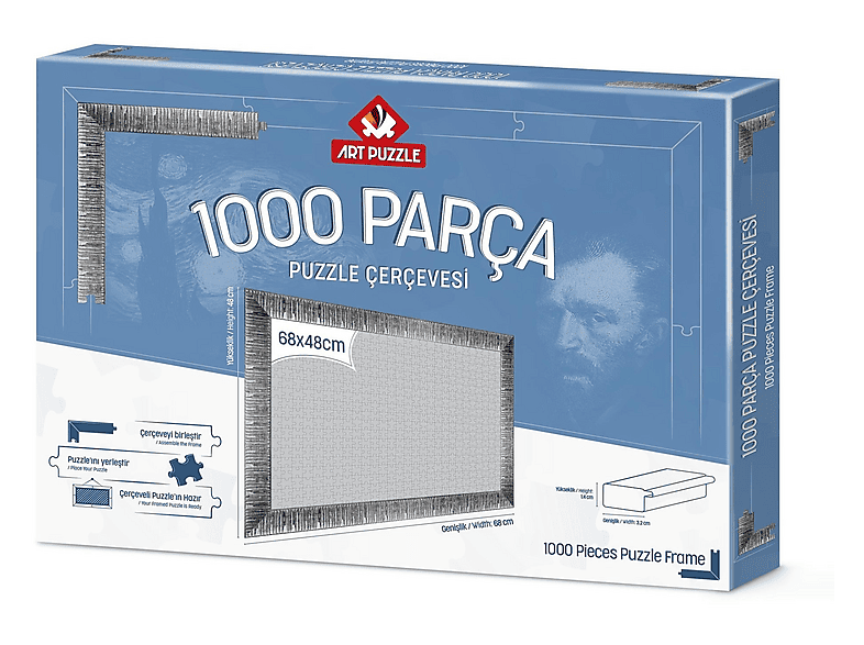 ART PUZZLE 1000 Parça Demonte Gümüş Puzzle Çerçevesi