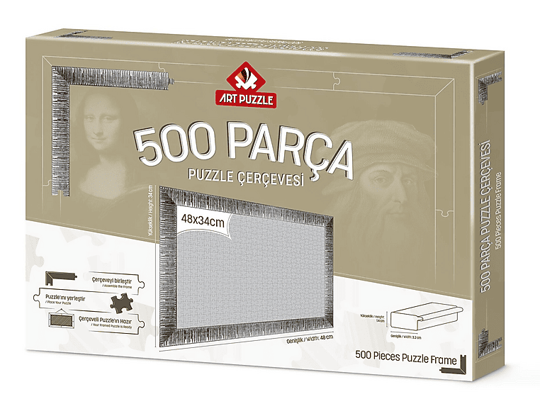 ART PUZZLE 500 Parça Demonte Gümüş Puzzle Çerçevesi