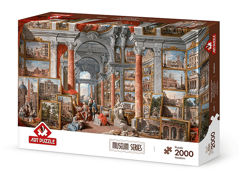 ART PUZZLE Modern Roma Manzaralı Resim Galerisi,1757 2000 Parça Puzzle