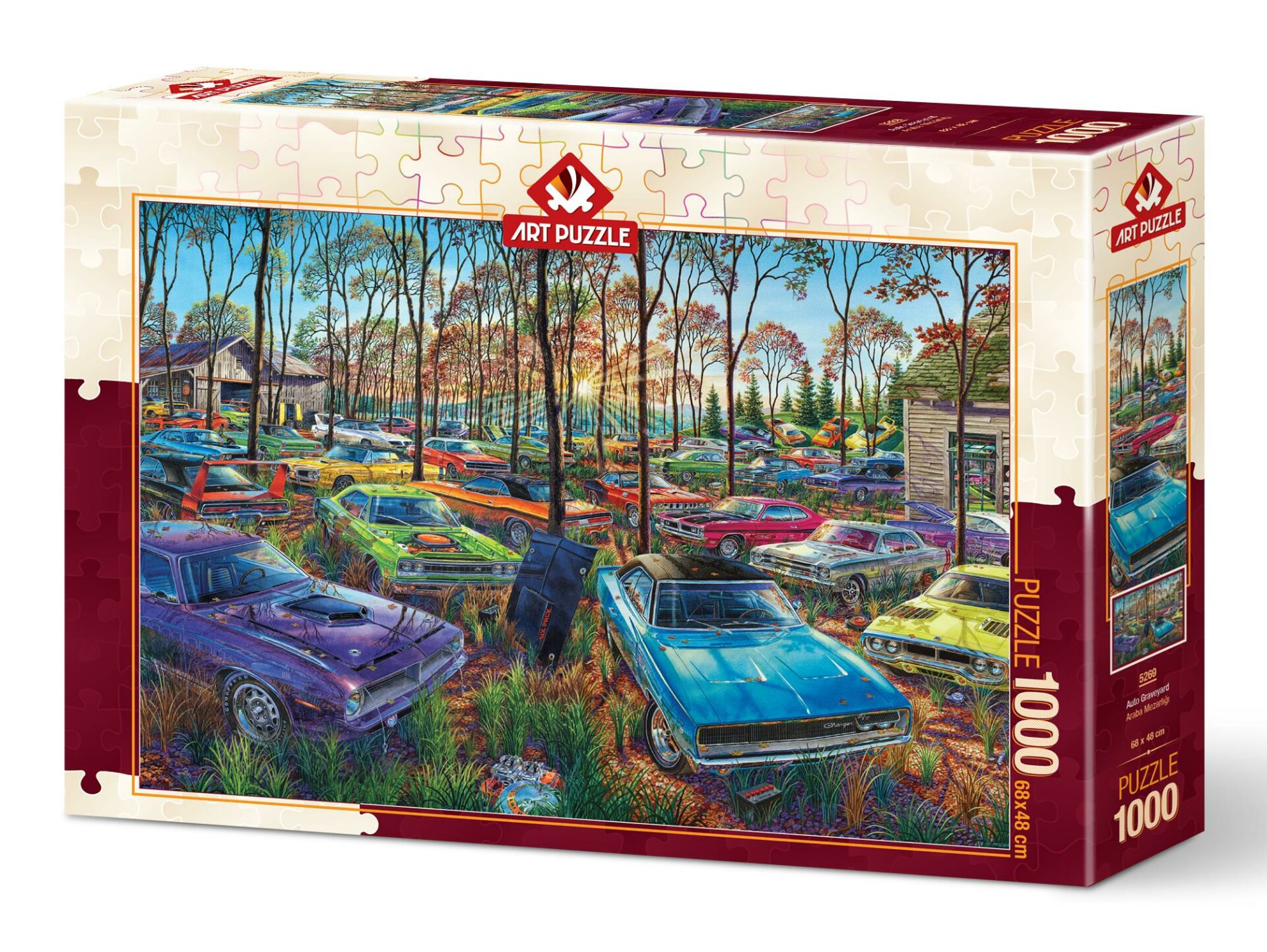 ART PUZZLE Araba Mezarlığı 1000 Parça Puzzle