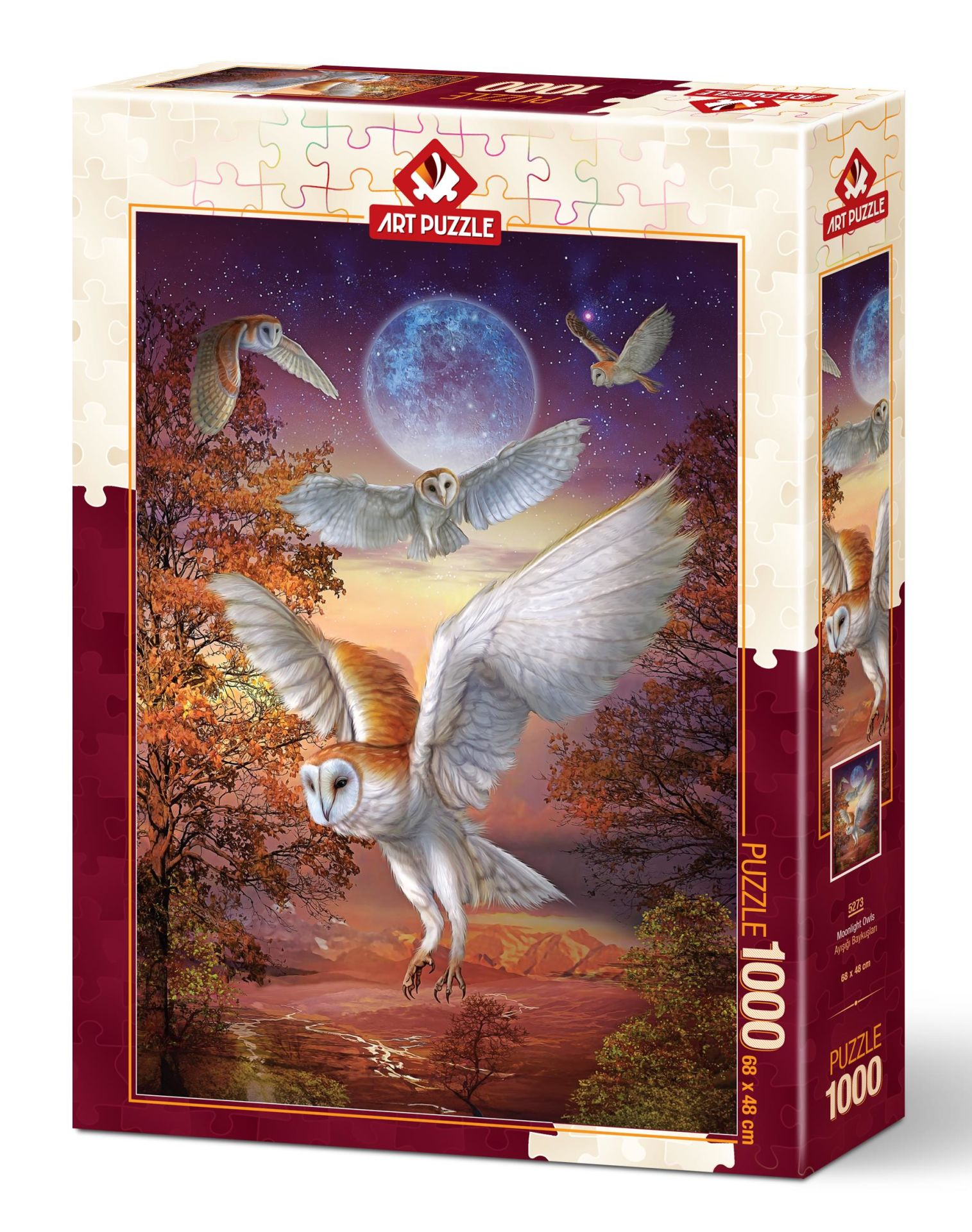 ART PUZZLE Ayışığı Baykuşları 1000 Parça Puzzle