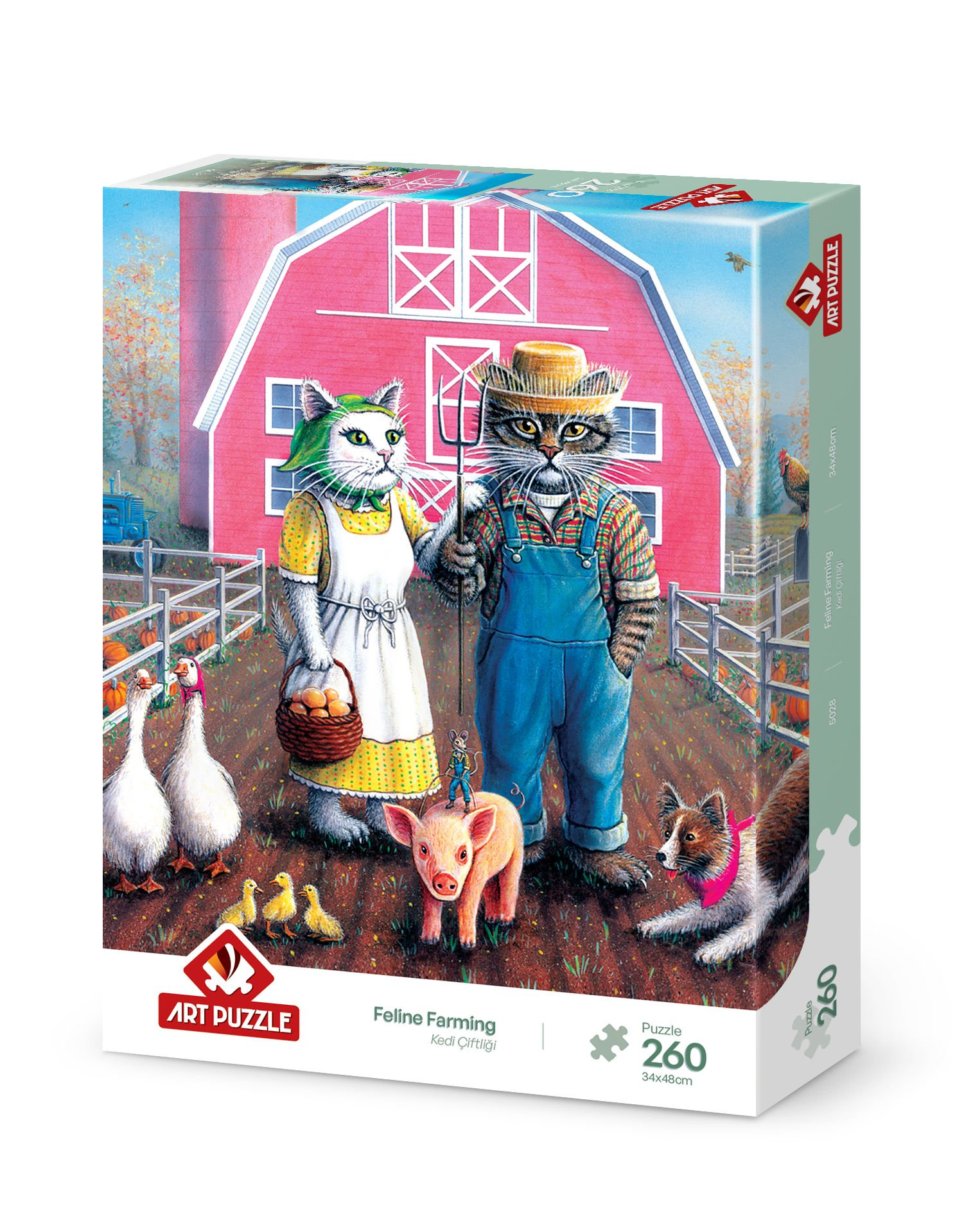 ART PUZZLE Kedi Çiftliği 260 Parça Puzzle