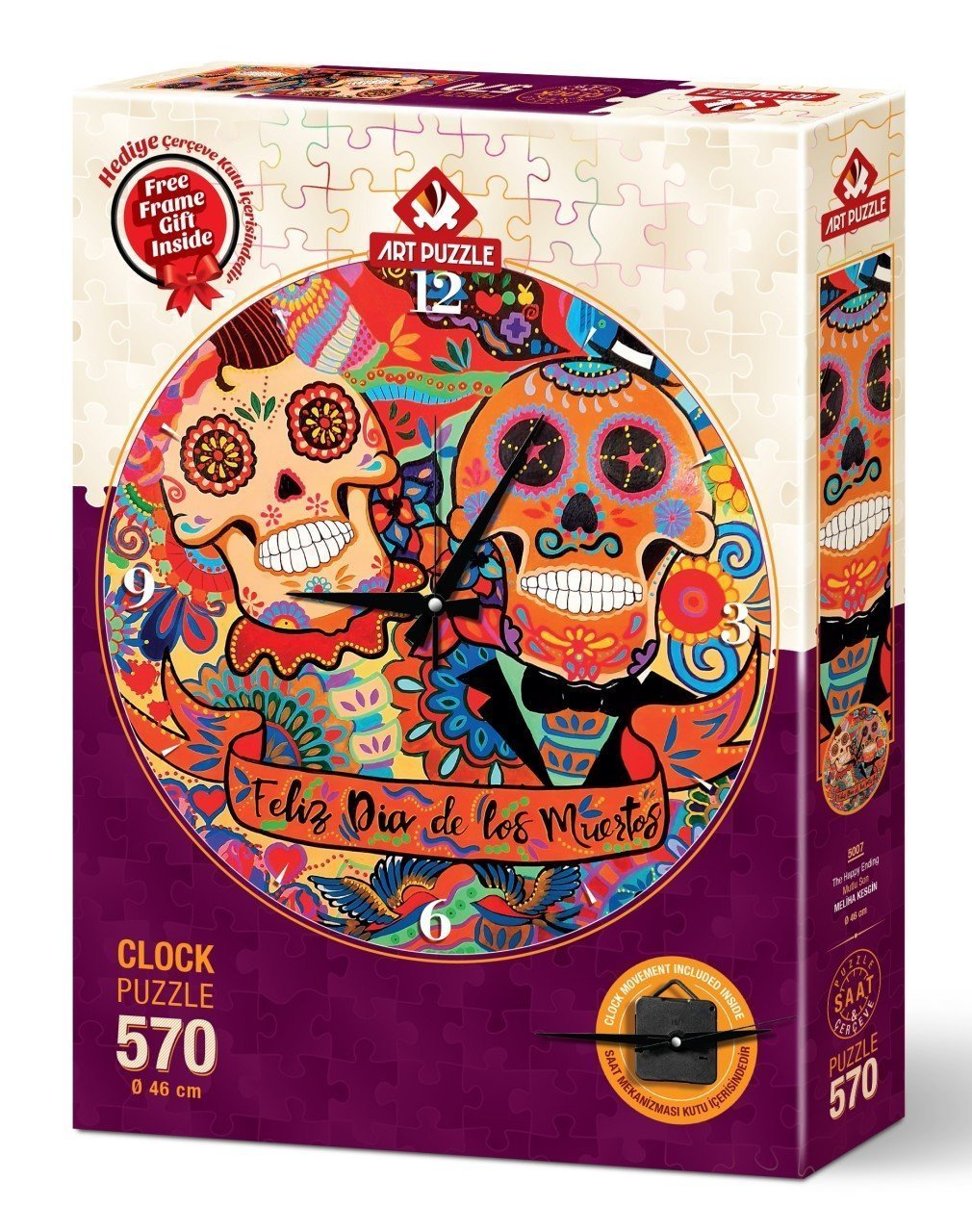 ART PUZZLE Mutlu Son 570 Parça Saat Puzzle