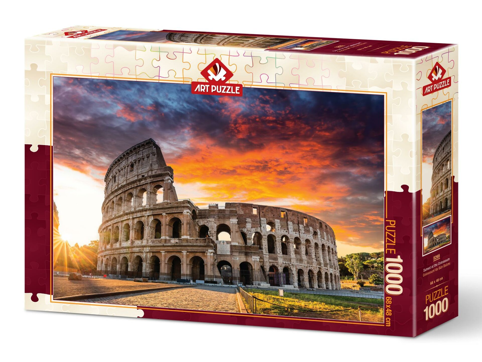 ART PUZZLE Colosseum'da Gün Batımı 1000 Parça Puzzle