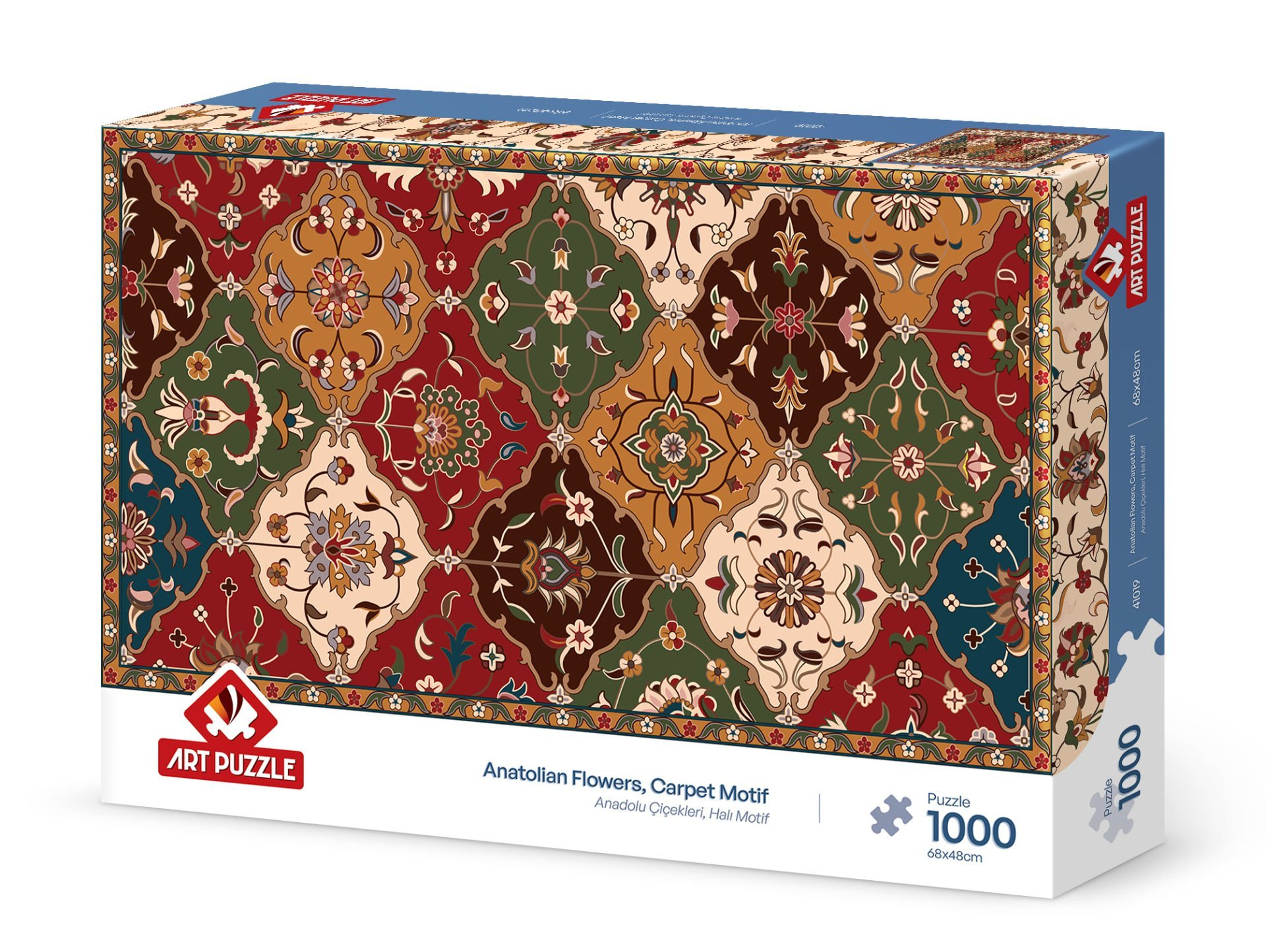 ART PUZZLE Anadolu Çiçekleri-Halı Motif 1000 Parça Puzzle