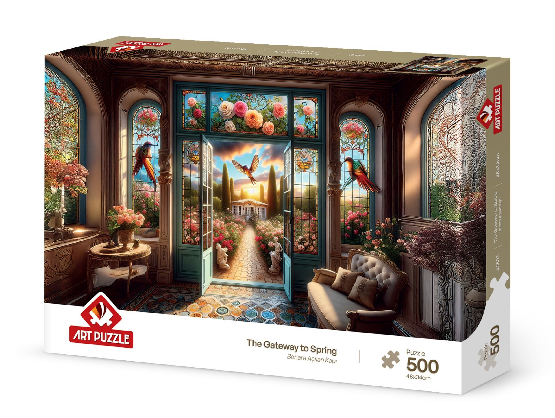 ART PUZZLE Bahara Açılan Kapı 500 Parça Puzzle