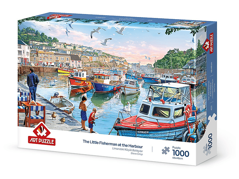 ART PUZZLE Limandaki Küçük Balıkçılar 1000 Parça Puzzle