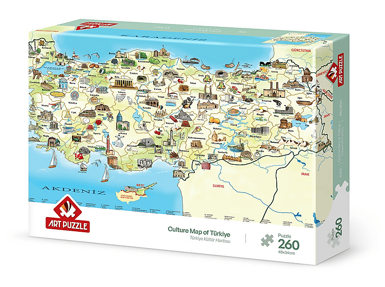 ART PUZZLE Türkiye Kültür Haritası 260 Parça Puzzle
