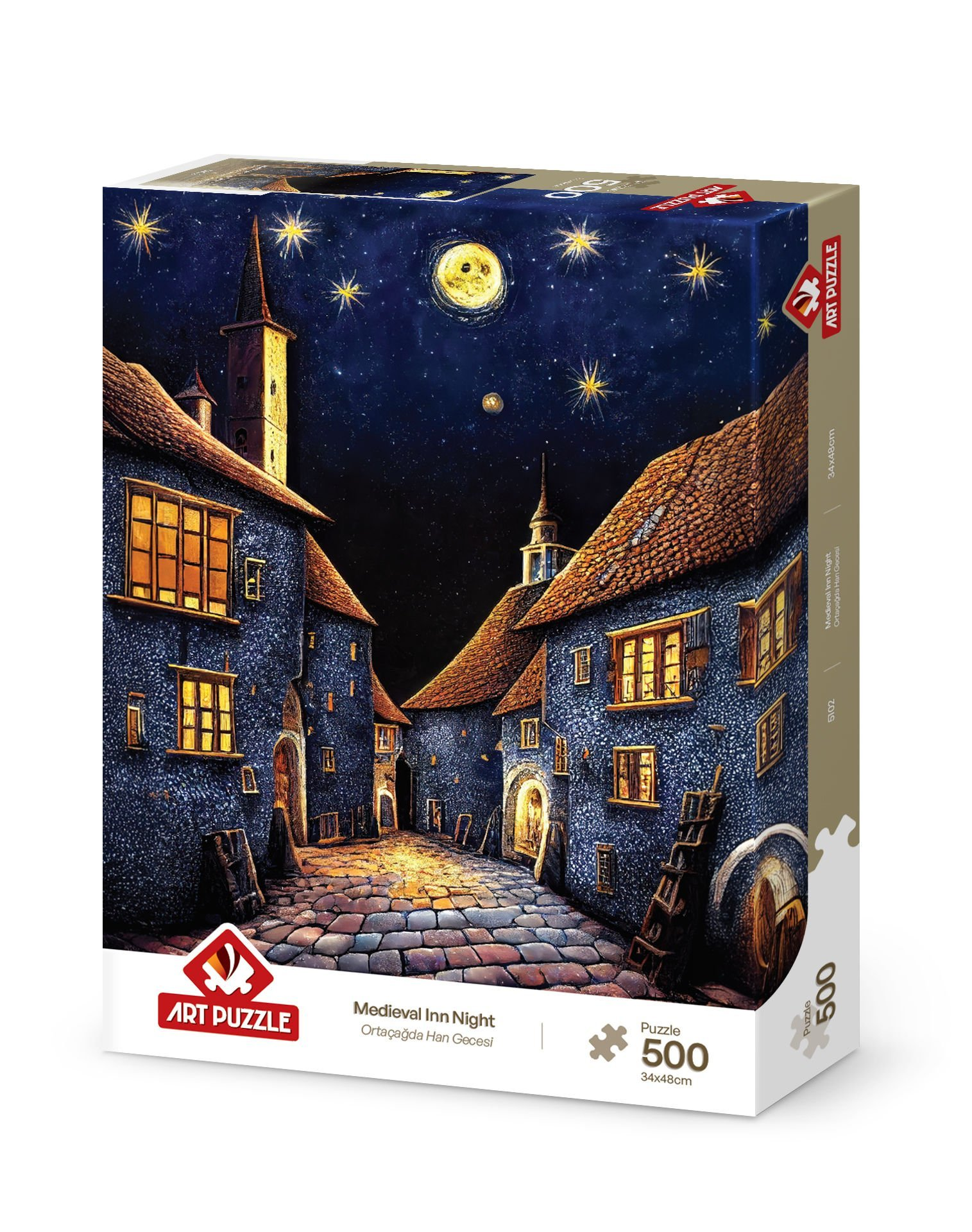 ART PUZZLE Ortaçağda Han Gecesi 500 Parça Puzzle