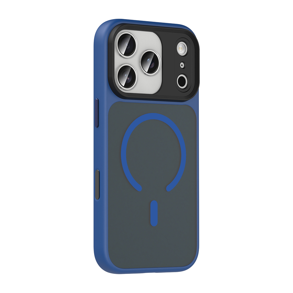 GPACK iPhone 17 Pro Uyumlu Flet M-Safe Şarj Özellikli Telefon Kılıfı Lacivert