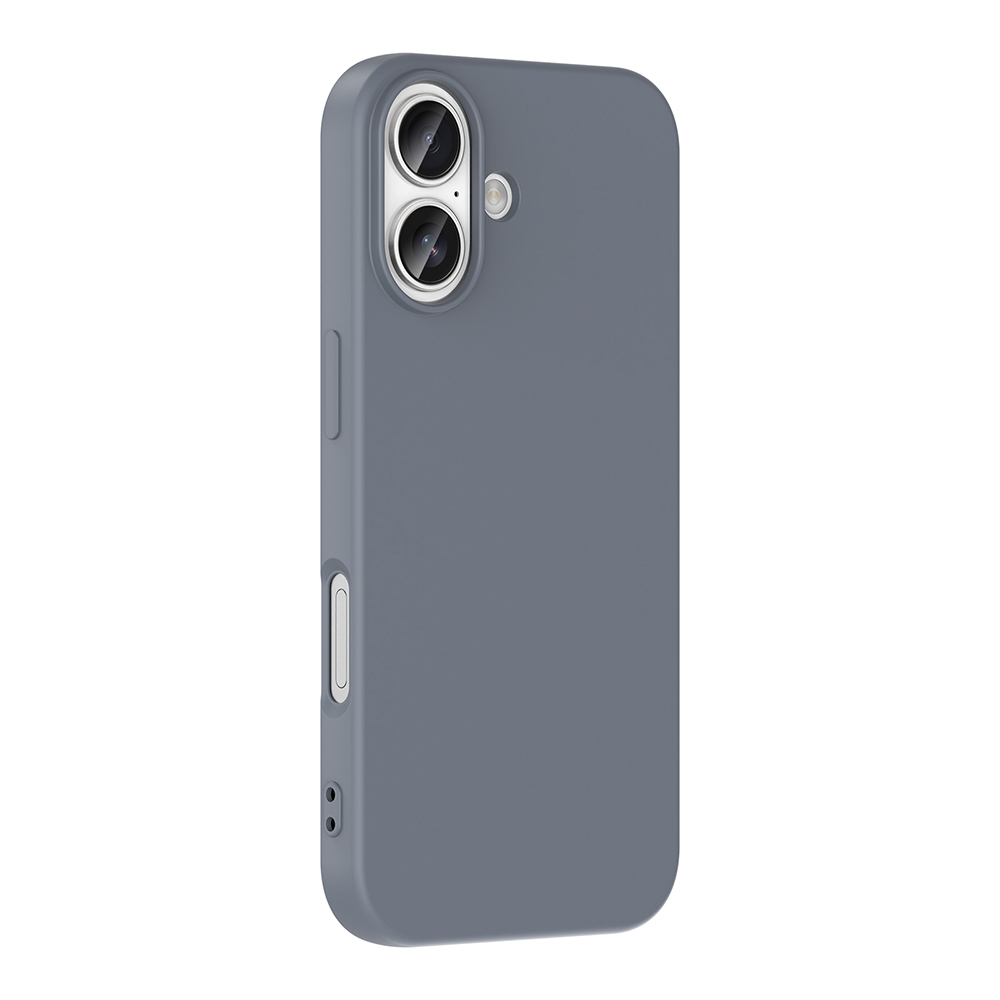 GPACK iPhone 17 Uyumlu Lansman Silikon İçi Kadife Telefon Kılıfı Gri