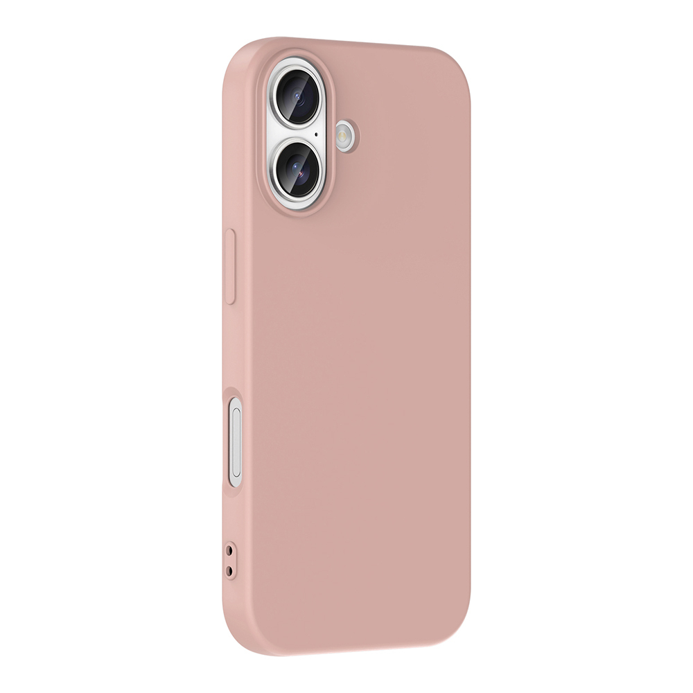 GPACK iPhone 17 Uyumlu Lansman Silikon İçi Kadife Telefon Kılıfı Rose Gold