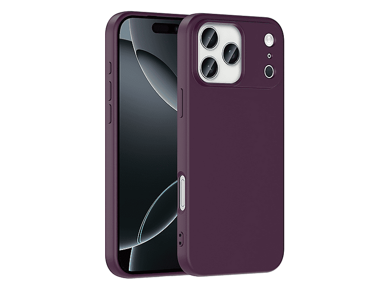 LOPARD iPhone 17 Pro Max Uyumlu Mara Lansman Kapak Telefon Kılıfı Koyu Mor