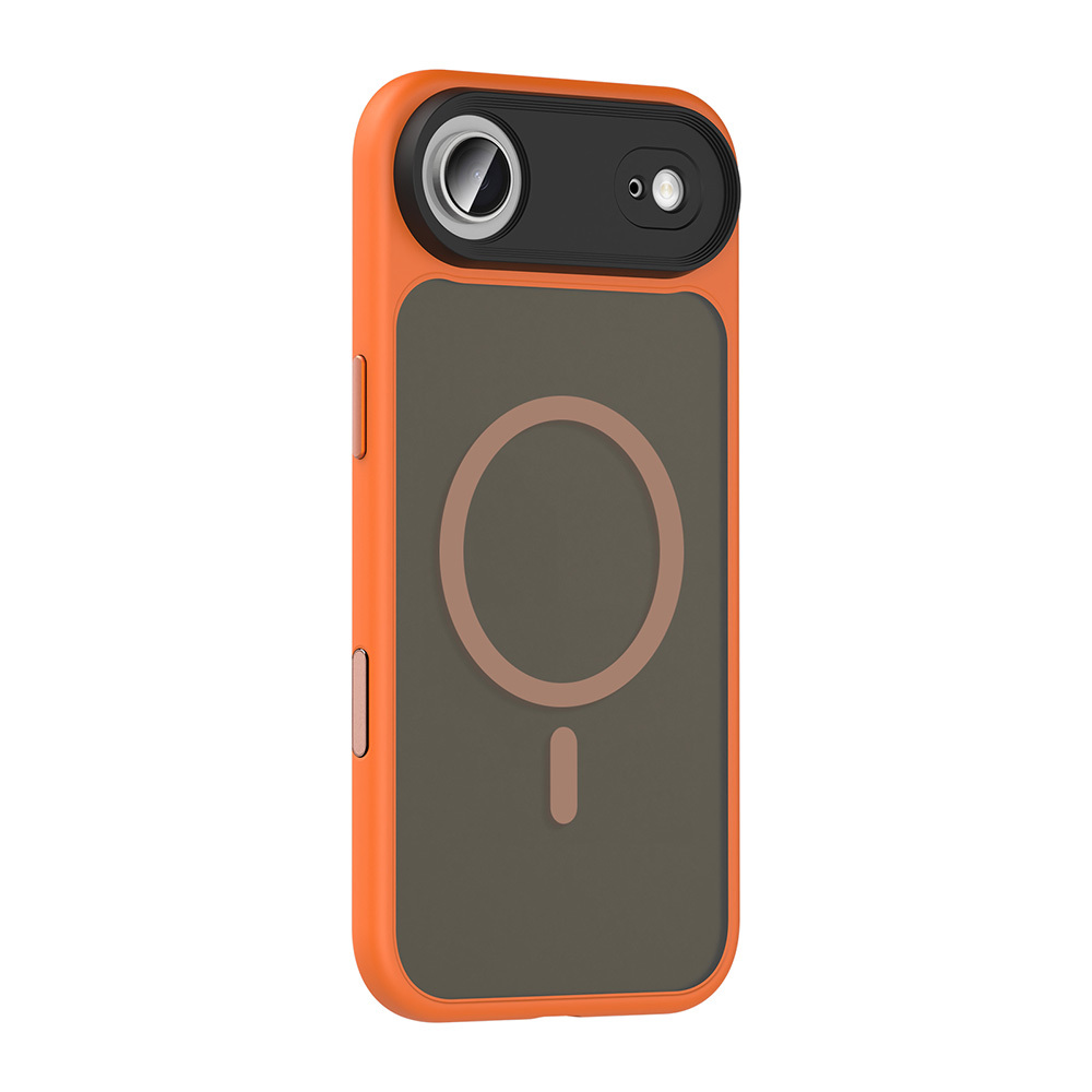 GPACK iPhone 17 Air Uyumlu Flet M-Safe Şarj Özellikli Telefon Kılıfı Turuncu