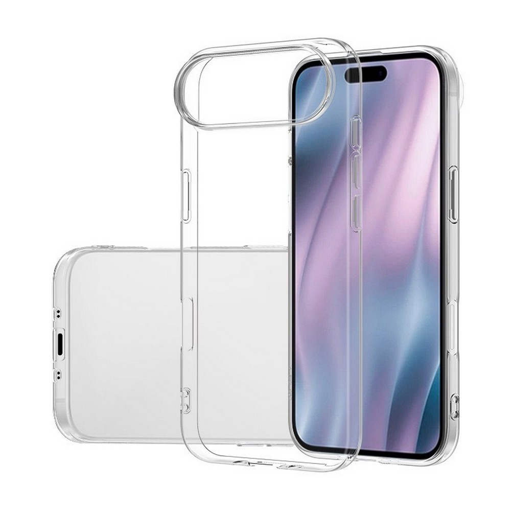 GPACK iPhone 17 Air Uyumlu Süper Silikon Telefon Kılıfı Şeffaf