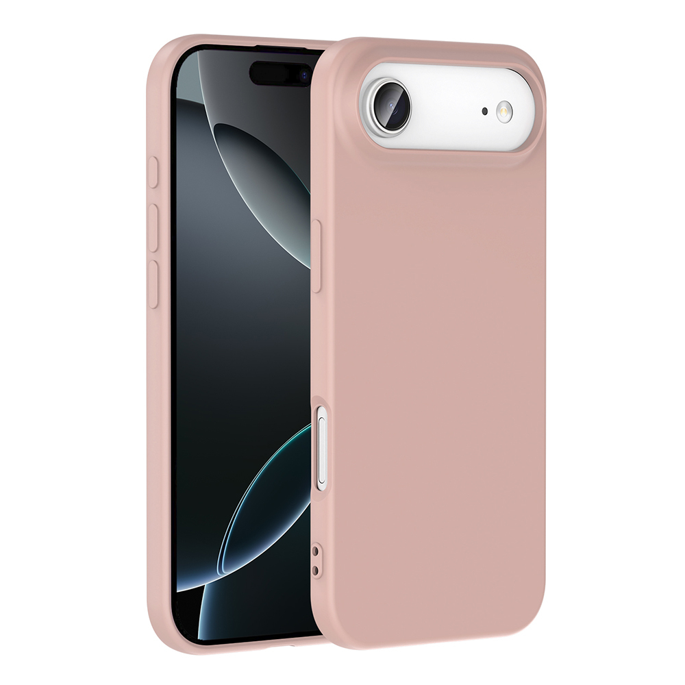 Pembe kılıf içinde bir akıllı telefon. Ekran görünür ve kamera alanı belirgindir. Kılıf açıktır.