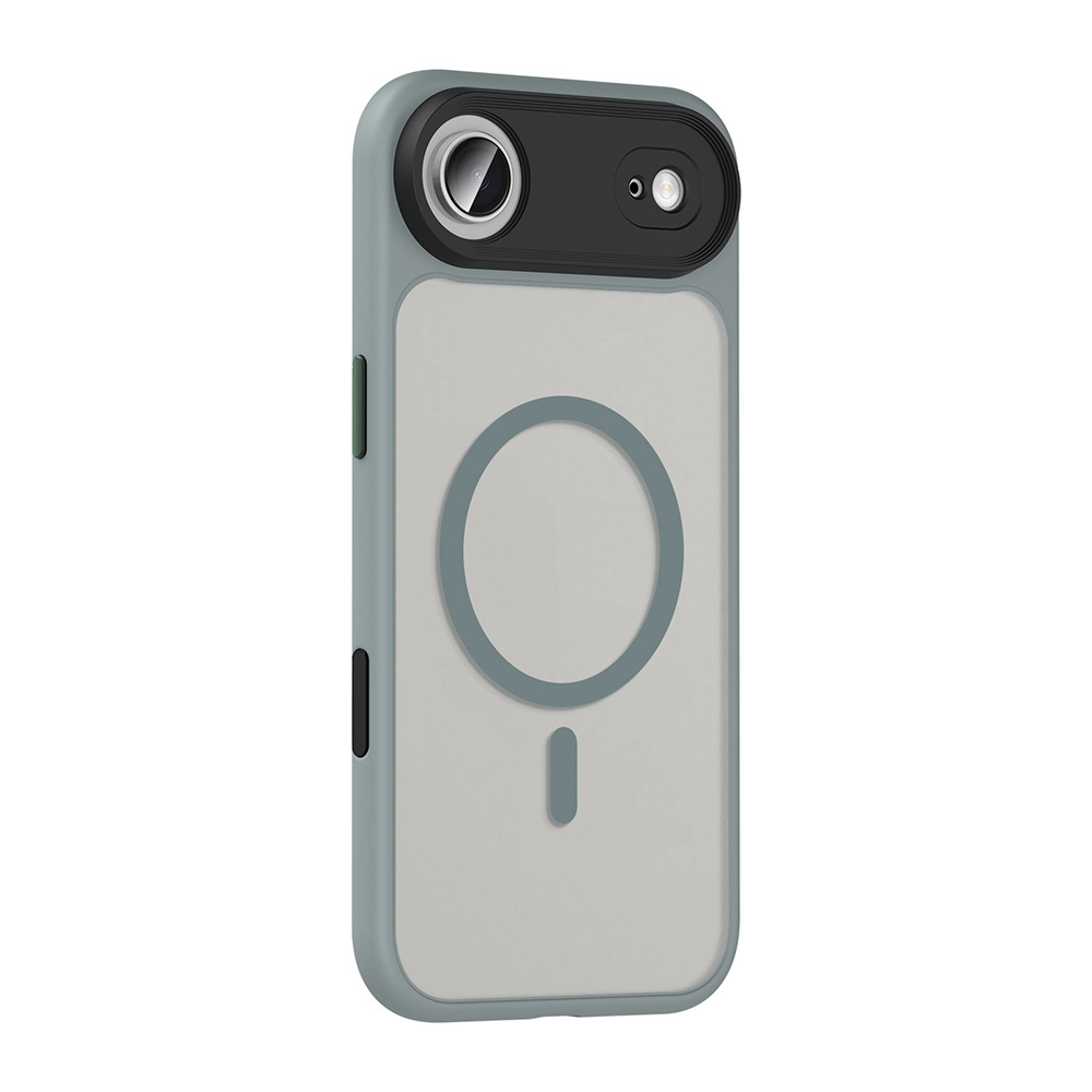 GPACK iPhone 17 Air Uyumlu Flet M-Safe Şarj Özellikli Telefon Kılıfı Gri