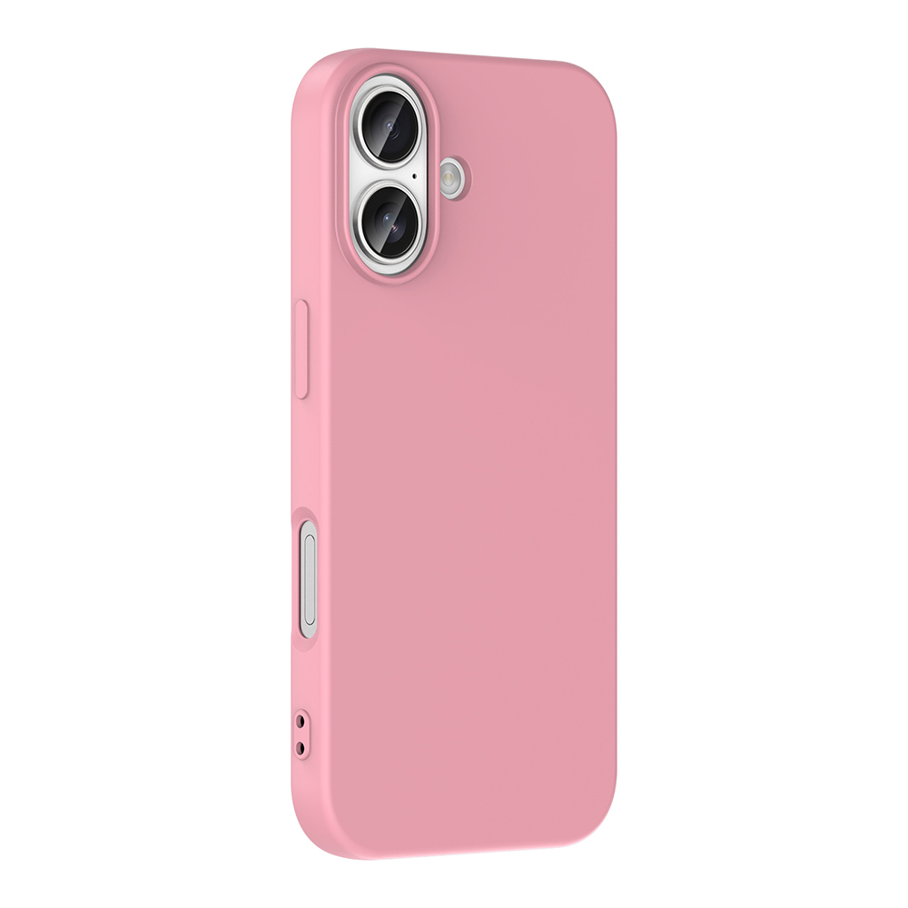 GPACK iPhone 17 Uyumlu Lansman Silikon İçi Kadife Telefon Kılıfı Pembe