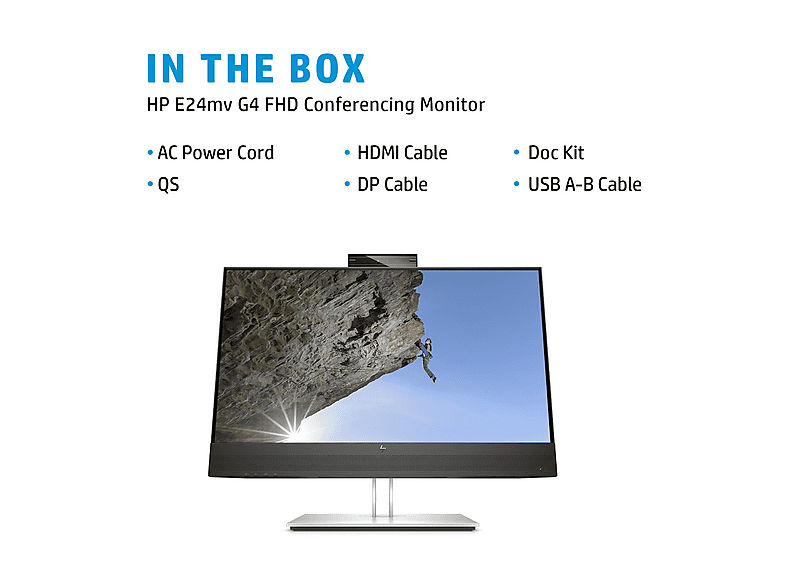 Monitor | HP E24mv G4 FHD Conferencing Monitor, 23,8