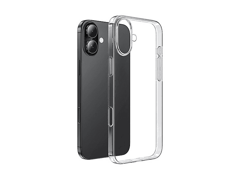 LOPARD iPhone 16 Uyumlu Süper Silikon Kapak Telefon Kılıfı Şeffaf