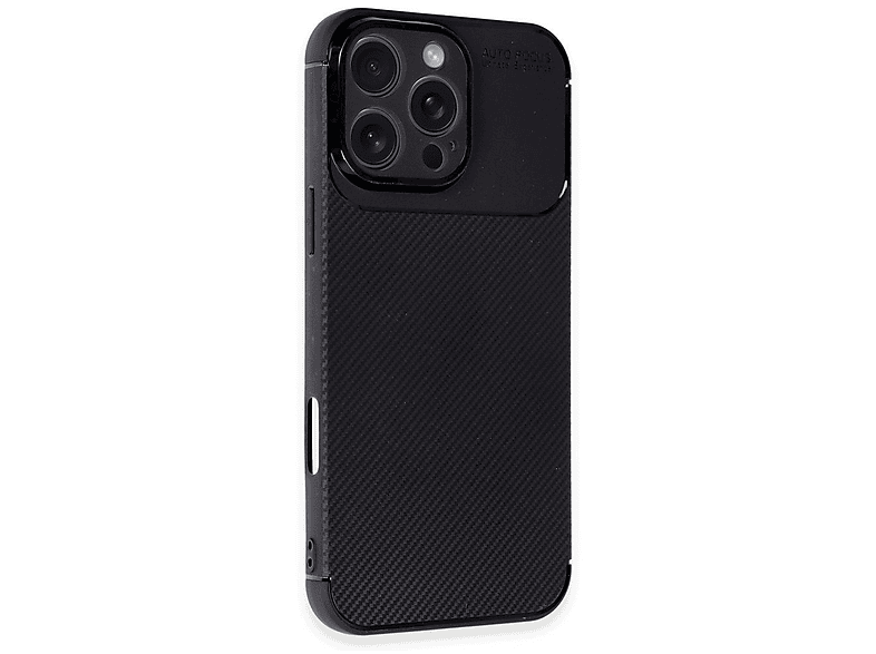 GPACK iPhone 16 Pro Max Uyumlu Negro Silikon Telefon Kılıfı Siyah