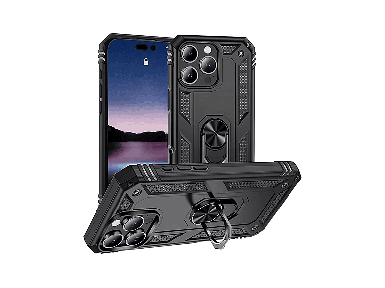 LOPARD iPhone 16 Pro Uyumlu Vega Kapak Telefon Kılıfı Siyah