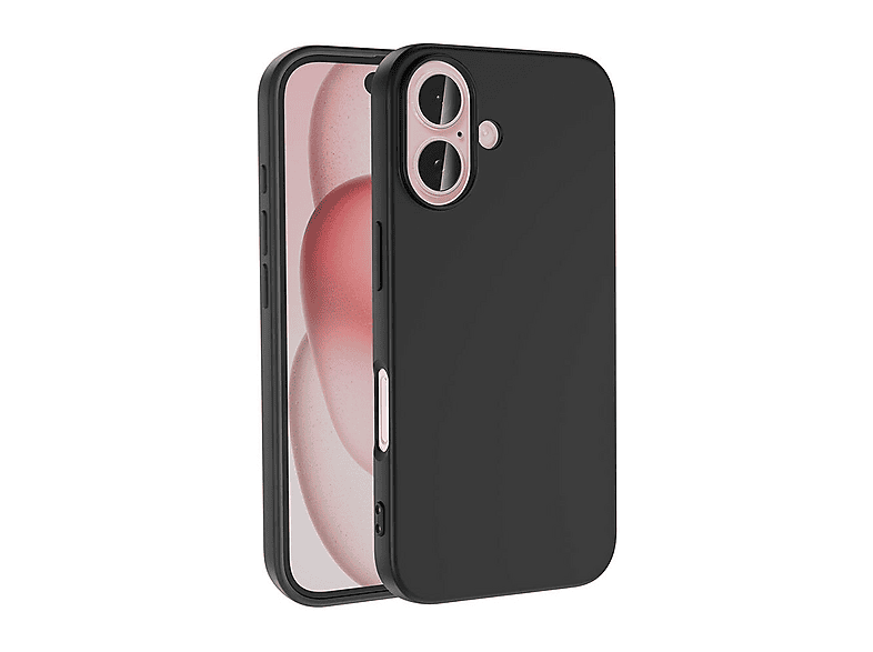 GPACK iPhone 16 Uyumlu Lansman Silikon İçi Kadife Telefon Kılıfı Siyah