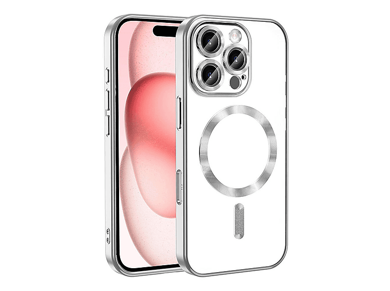 LOPARD iPhone 16 Pro Uyumlu Kamera Korumalı Mgsafe Wireless Şarj Özellikli Demre Kapak Telefon Kılıfı Titanyum