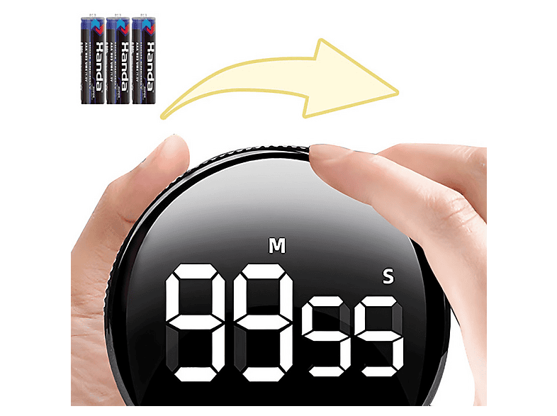 BIZAICAL Magnetischer Digital Timer Mit Lautem Digitaler Wecker ...