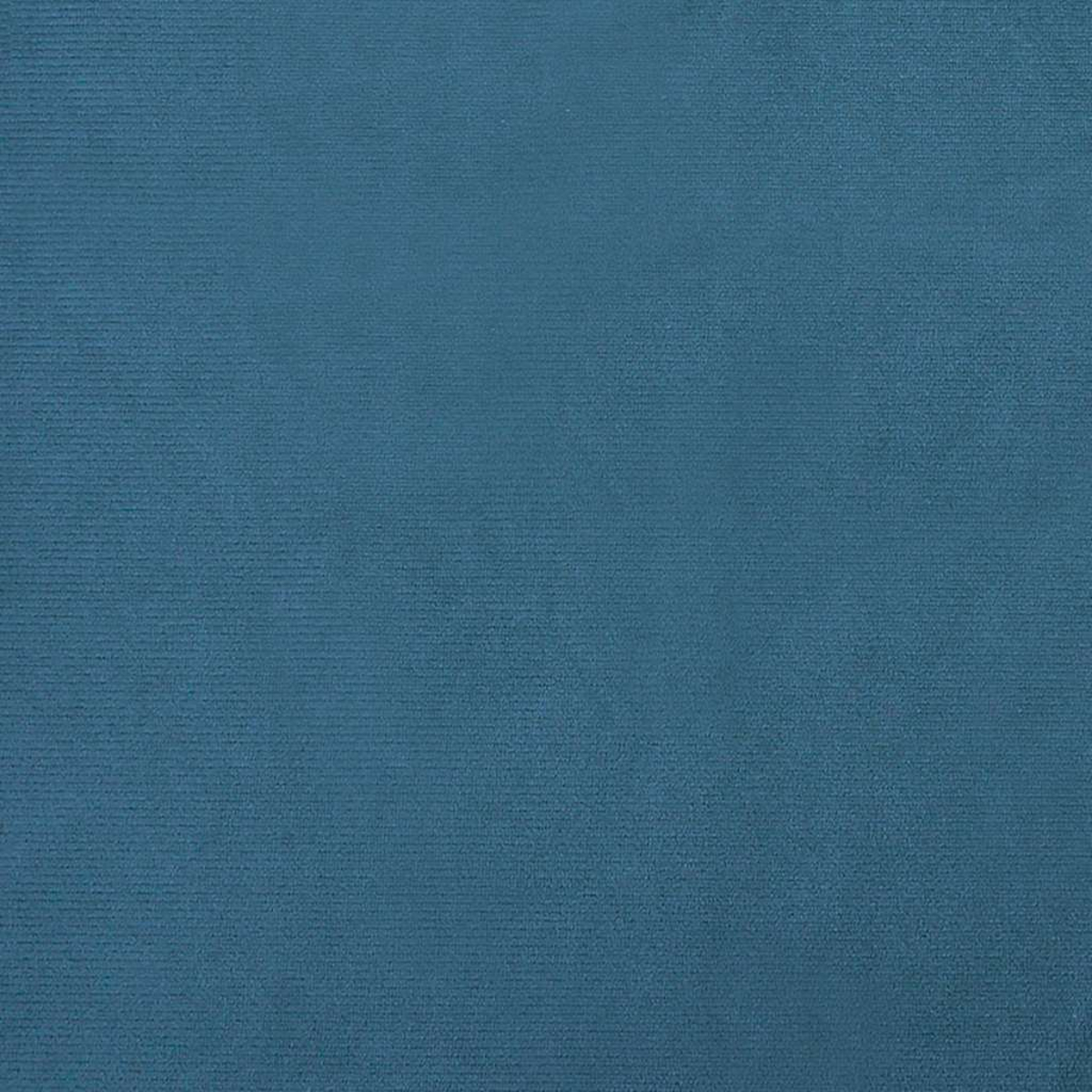 Nahaufnahme eines strukturierten, teal-farbenen Stoffes. Der Stoff hat ein dezentes, horizontales Rippenmuster, das ein weiches, samtiges Aussehen erzeugt.